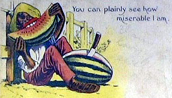 American racist, insulting caricature from the early 20th century. 